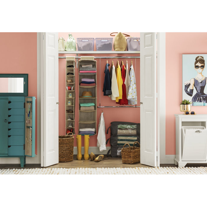 Rebrilliant Cascio Closet Rod Hanging Organizer & Reviews Wayfair